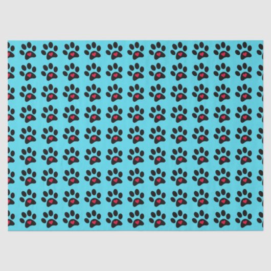 Gewebepapier "Paws and Hearts" Seidenpapier (Vorderseite)