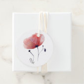 Gewebepapier Poppies Classic Round Geschenkanhänger (Beispiel)