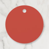 Gewebepapier Poppies Klassischer Rundaufkleber Geschenkanhänger (Rückseite)