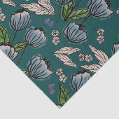 Gewebepapier - Tief Aquamarin Seidenpapier (Ausschnitt)