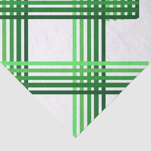 Gewebepapier - überkreuzte grüne Streifen Seidenpapier (Ausschnitt)