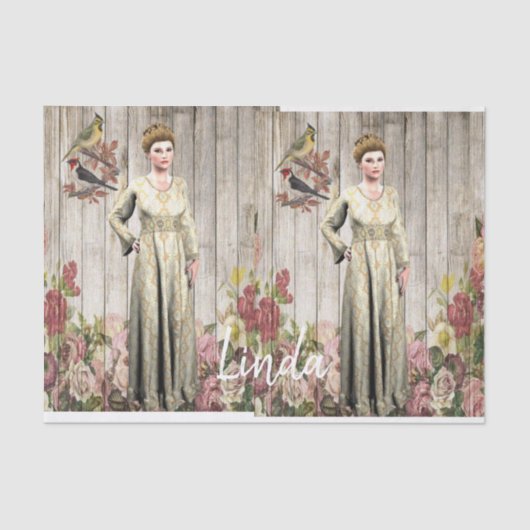 Gewebepapier Viktorianisch Seidenpapier (Vorderseite)