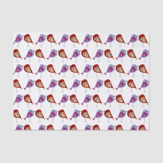 Gewebepapier - Vögel lieben Seidenpapier (Vorderseite)