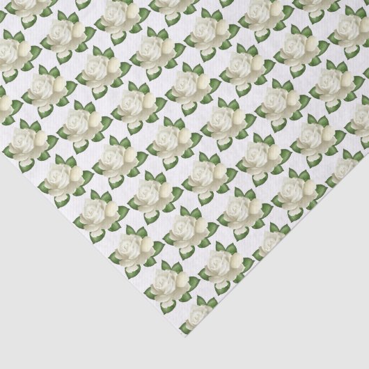 Gewebepapier-White Rose Seidenpapier (Ausschnitt)