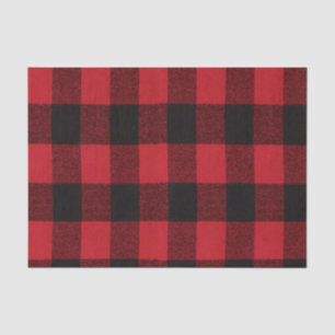 Gewebepapier Wrapper Red Buffalo Kariert Black Seidenpapier