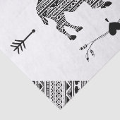 Gewebepapier Wrapping Boho Buffalo Tribal Muster Seidenpapier (Ausschnitt)