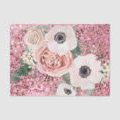 Gewebeschleife Geometrische Rose Glitter Seidenpapier (Vorderseite)