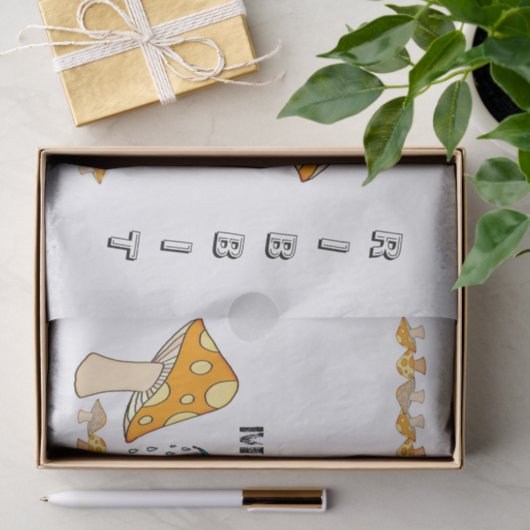 Gewebeschleife, Ribbit Mushroom Seidenpapier (Geschenk)