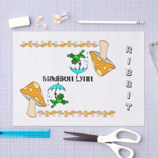 Gewebeschleife, Ribbit Mushroom Seidenpapier (Handwerk)