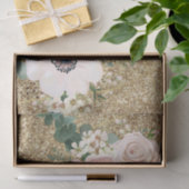 Gewebeschleifung Geometrischer Garten Rose Gold Seidenpapier (Geschenk)