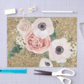 Gewebeschleifung Geometrischer Garten Rose Gold Seidenpapier (Handwerk)