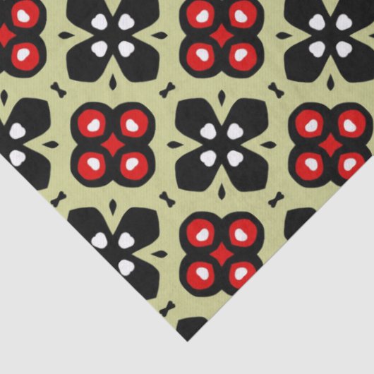 Gewebpapier für geometrische Blume Seidenpapier (Detail)