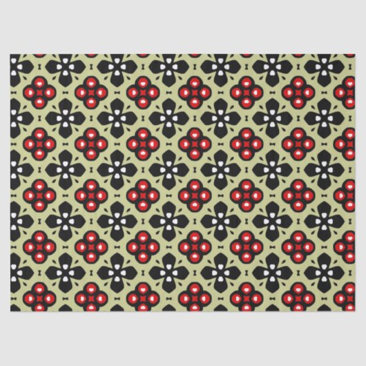 Gewebpapier für geometrische Blume Seidenpapier (Vorderseite)