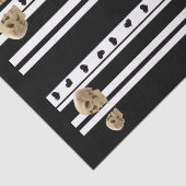 Gewebpapier Skulls Schwarze Herzen Schwarzes Weiß Seidenpapier (Ausschnitt)