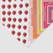 Gewebpapier Streifen Erdbeere Seidenpapier (Ausschnitt)