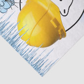 Gewebspapellbär in Bauwolken Seidenpapier (Ausschnitt)