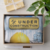 Gewebspapellbär in Bauwolken Seidenpapier (Geschenk)