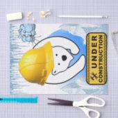 Gewebspapellbär in Bauwolken Seidenpapier (Handwerk)