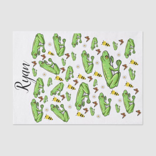 Gewebspapellfrösche Seidenpapier (Vorderseite)