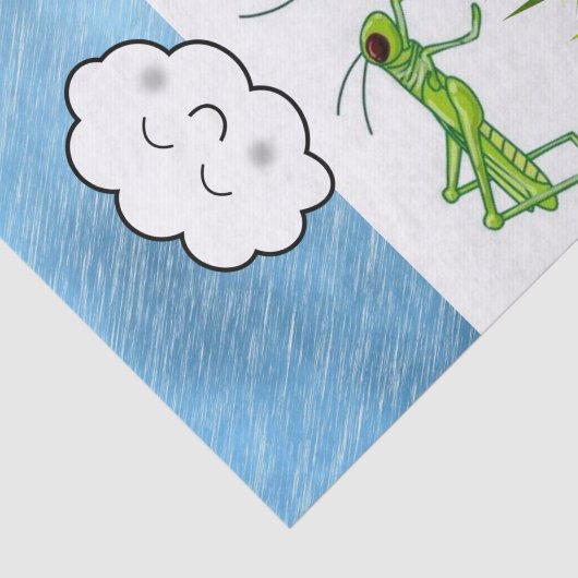 Gewebspapier Grasshopper Sonnenblütengras Seidenpapier (Ausschnitt)