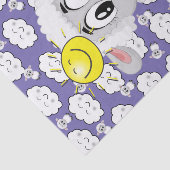 Gewebspapier Schafe Sonnenwolken Seidenpapier (Ausschnitt)