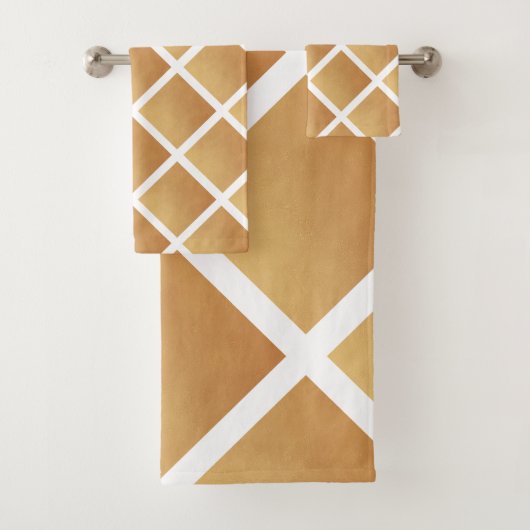 Gewebte Brauntöne Badhandtuch Set (Insitu)