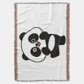 Gewebte Decke Kleiner Kawaii Panda (Vorderseite Vertikal)