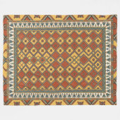 Gewebte Ewigkeit: Muster des ägyptischen Mittleren Fleecedecke (Vorderseite (Horizontal))