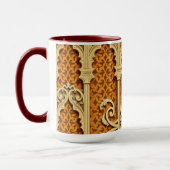 Gewebte islamische Texturen | Kinematischer Erdtön Tasse (Links)