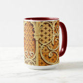 Gewebte islamische Texturen | Kinematischer Erdtön Tasse (VorderseiteRechts)