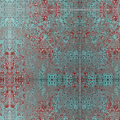 Gewebte Kupfer Patina Zement Texturierte Damaske Fliese