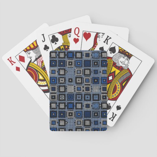 gewebte Quadrate Spielkarten (Rückseite)