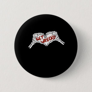Gewebte Skelettfaust Button