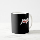 Gewebte Skelettfaust Kaffeetasse (VorderseiteRechts)