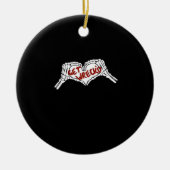 Gewebte Skelettfaust Keramik Ornament (Vorne)