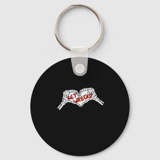 Gewebte Skelettfaust Schlüsselanhänger (Vorderseite)