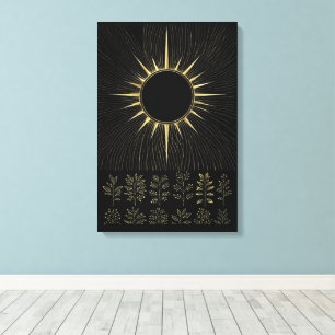 Gewebte Solare Essenz Fine Art Leinwand