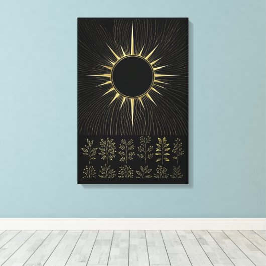 Gewebte Solare Essenz Fine Art Leinwand (Insitu (Holzboden))