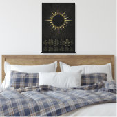 Gewebte Solare Essenz Fine Art Leinwand (Insitu (Schlafzimmer))