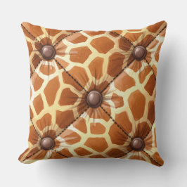 Gewebte Stoffe mit Giraffe Print von Natasha Us Kissen
