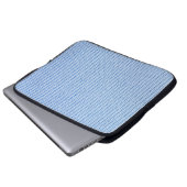 Gewebte Stoffstruktur, echtes Tuch. Laptopschutzhülle (Vorne Knopf)