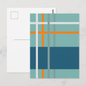 Gewebte Streifen 2 Postkarte (Vorne/Hinten)