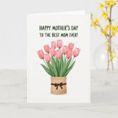 Gewebte Textur Mutterkarte Karte (Gelbe Blume)