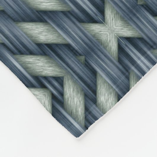 Gewebter Korbgeflecht-Decke Fleecedecke (Ecke)