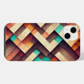 Gewebtes Holz abstrakt iPhone Hülle (Rückseite (Horizontal))