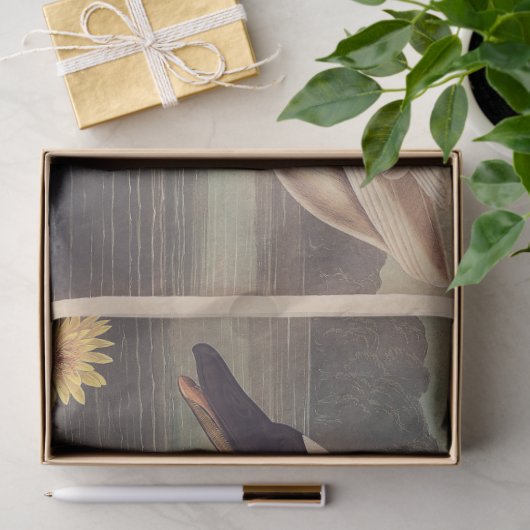 Gewebtes oder Dekoupage-Papier austauschen Seidenpapier (Geschenk)