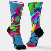 Gewebtes Schuppen-Fantasiemonstrum Socken (Gewinkelt)
