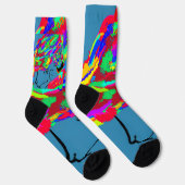 Gewebtes Schuppen-Fantasiemonstrum Socken (Rechts)