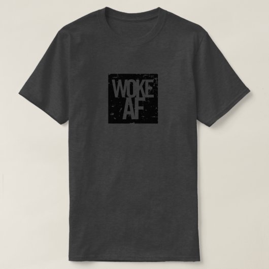 Geweckt AF bleibe geweckt Strom T-Shirt (Design vorne)