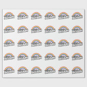 Geweckt Aufwärtstrend Geschenkpapier (Flach)